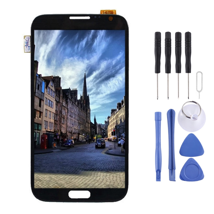 Full Assembly Original LCD Screen and Digitizer for Samsung Galaxy Note II / N7100 in Grey