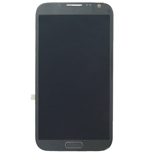 LCD Display and Touch Panel with Frame for Galaxy Note II / N7105(Grey) - High-Quality Replacement
