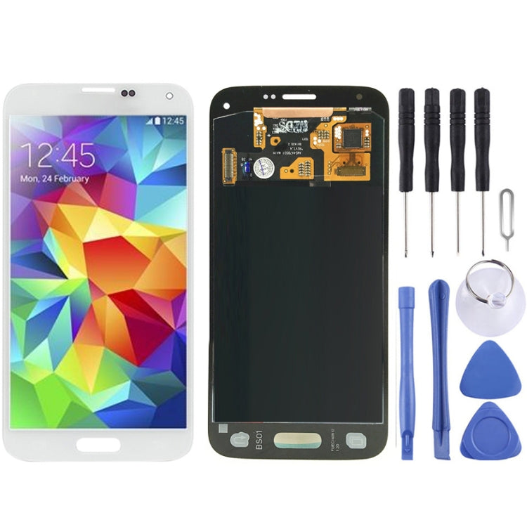 LCD + Touch Panel Replacement for Galaxy S5 Mini (White)