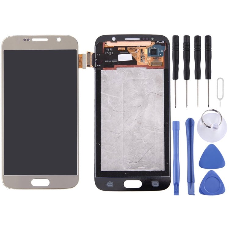 LCD Screen and Digitizer Assembly for Samsung Galaxy S6 - Gold