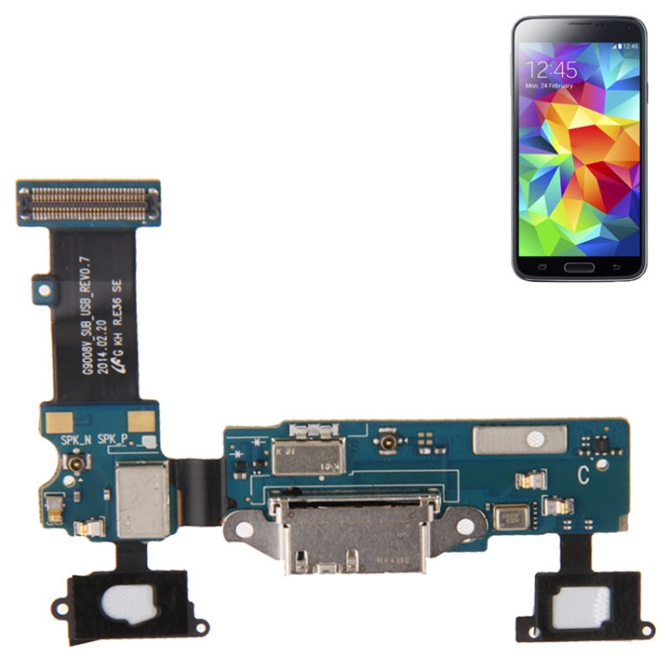 Tail Plug Flex Cable for Galaxy S5 / G9008V with High Quality Testing