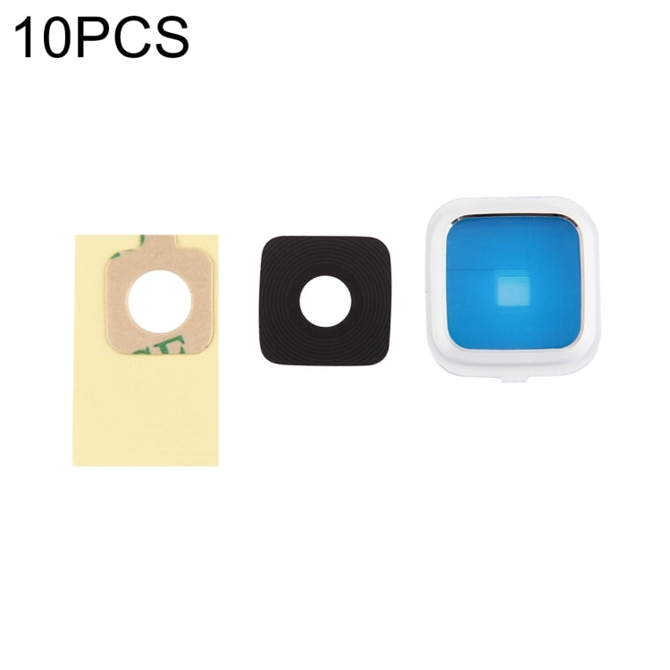10-Piece Camera Lens Covers for Samsung Galaxy Note Edge N915 (White)