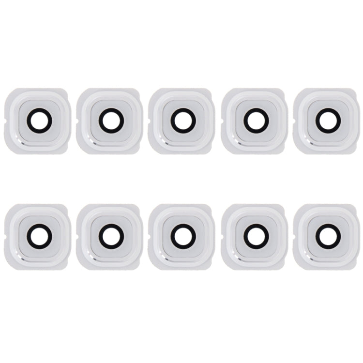 10-Piece White Camera Lens Cover Set for Samsung Galaxy S6 Edge / G925