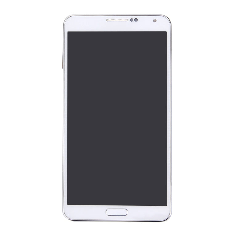 LCD Display + Touch Panel with Frame for Galaxy Note III / N900 (White)