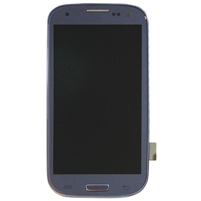 Original LCD Display + Touch Panel with Frame for Galaxy SIII LTE / i9305 in Blue - Replacement Screen for Samsung Galaxy SIII LTE / i9305
