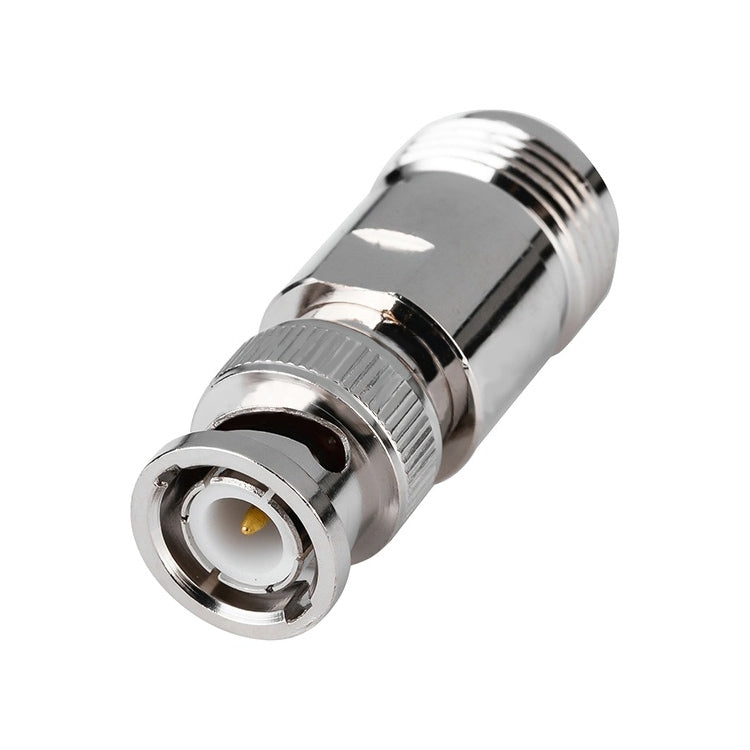 Nickel Plated BNC Plug to UHF Jack Connector