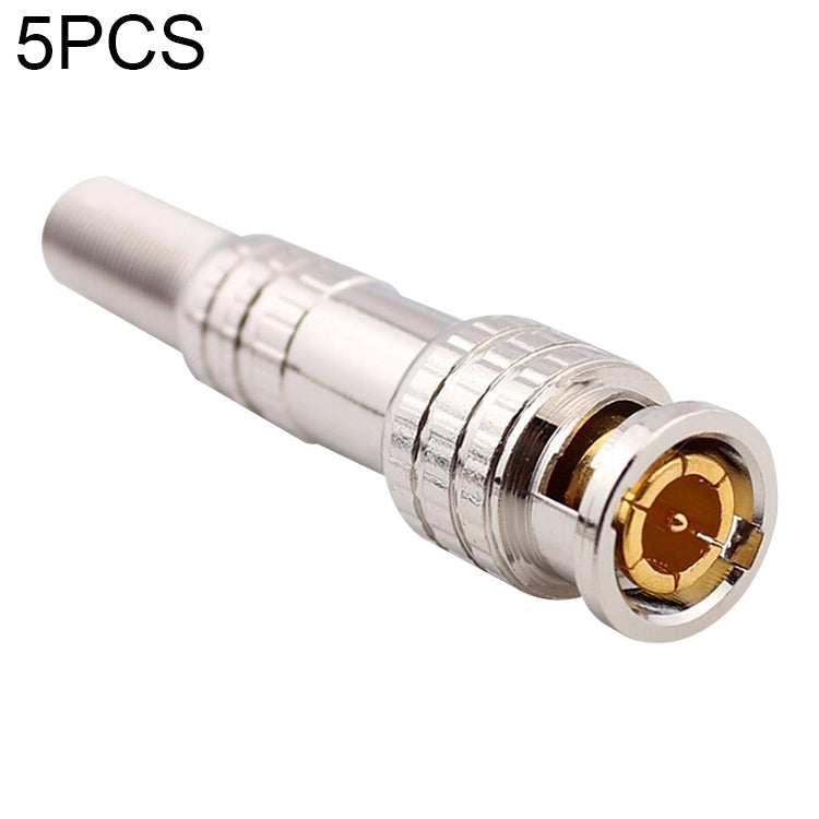 5-Piece High-Quality BNC Connector Set for RG6 Coaxial Cable
