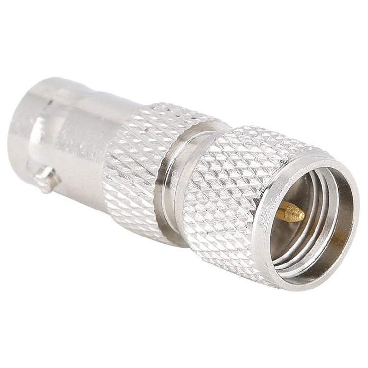 BNC to Mini UHF RF Coaxial Adapter with Female BNC and Male Mini UHF