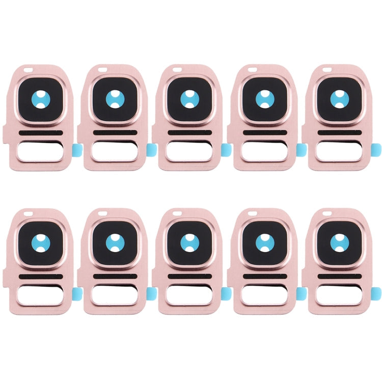 Enhance Your Samsung Galaxy S7 Camera with Rear Camera Lens Cover and Flashlight Bracket - Rose Gold