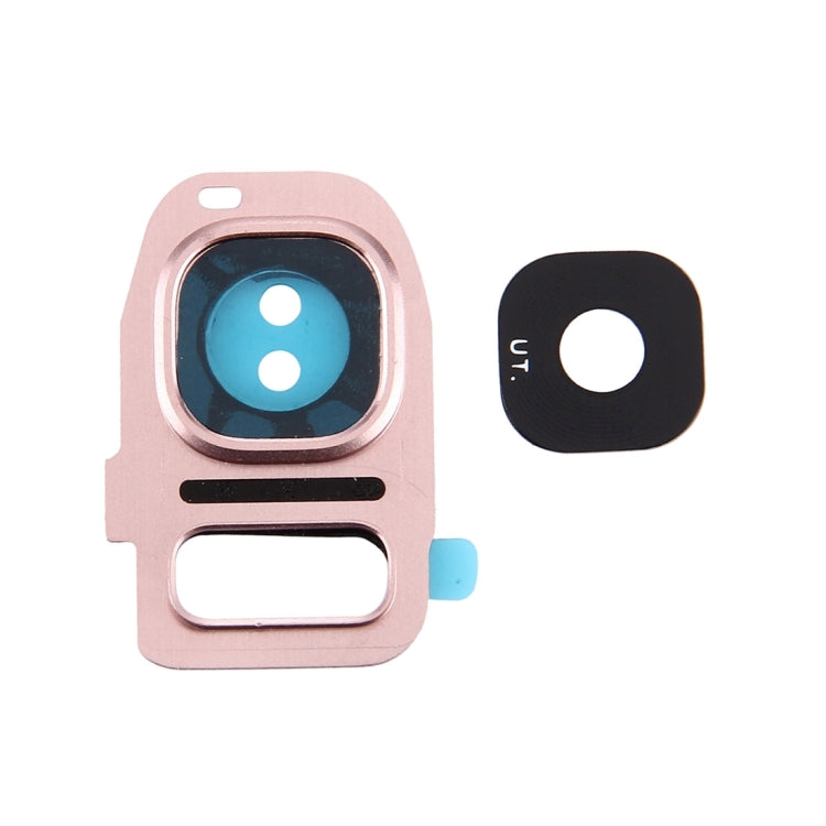 Enhance Your Samsung Galaxy S7 Camera with Rear Camera Lens Cover and Flashlight Bracket - Rose Gold