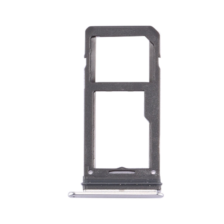 SIM Card Tray + Micro SD Tray for Galaxy S8(Silver)