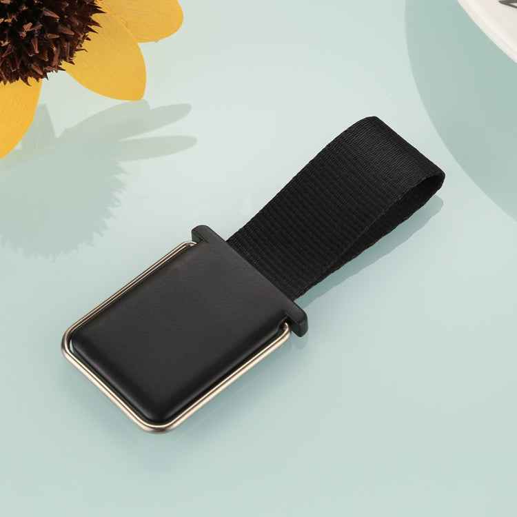 Versatile Black Universal Reusable Phone Holder Stand with Finger Lanyard & 3M Back Adhesive for iPhone, Tablets, Galaxy, Huawei, Xiaomi, LG, HTC, and More