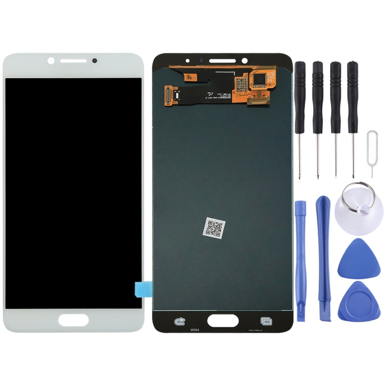 Full Assembly LCD Screen and Digitizer for Galaxy C7 Pro (White)