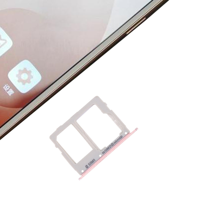 SIM Card Tray + SIM / Micro SD Card Tray for Galaxy C7 Pro / C7010 & C5 Pro / C5010(Rose Gold)