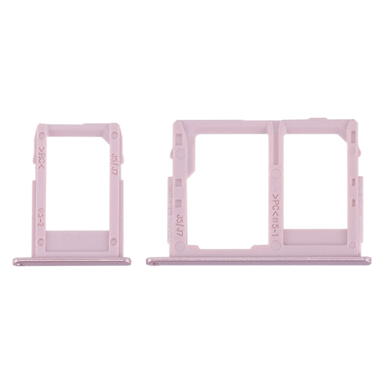 SIM Card Tray + SIM & Micro SD Card Tray for Galaxy J3 (2017) Dual SIM / J330 & J5 (2017) Dual SIM / J530 & J7 (2017) Dual SIM / J730(Rose Gold)