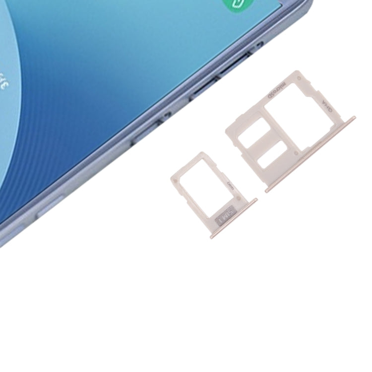 SIM Card Tray + Micro SD Card Tray for Galaxy J3 (2017) Single SIM / J330 & J5 (2017) Single SIM / J530 & J7 (2017) Single SIM / J730(Gold)