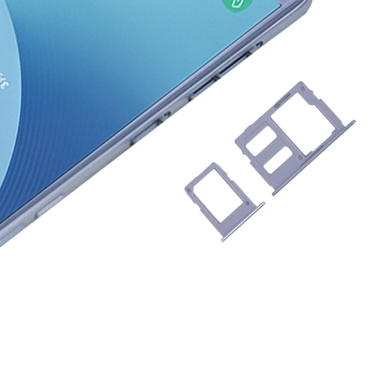 SIM Card Tray + Micro SD Card Tray for Galaxy J3 (2017) Single SIM / J330 & J5 (2017) Single SIM / J530 & J7 (2017) Single SIM / J730(Blue)