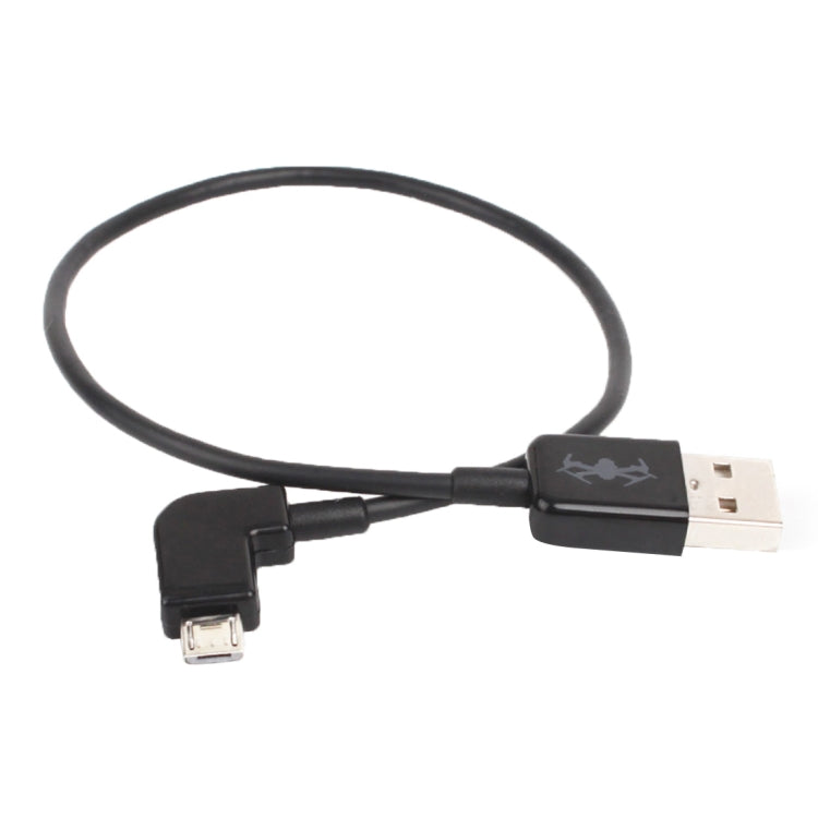 30cm USB to Micro USB Right Angle Data Connector Cable for DJI Drones