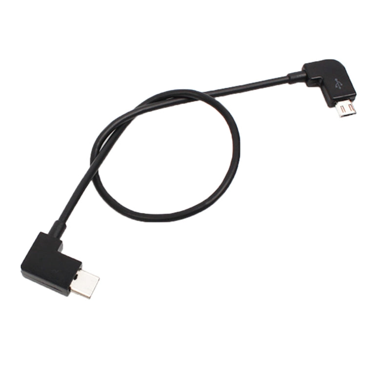 30cm Micro USB to USB-C / Type-C Data Cable for DJI MAVIC PRO & SPARK Remote Controller, Smartphones, and Tablets