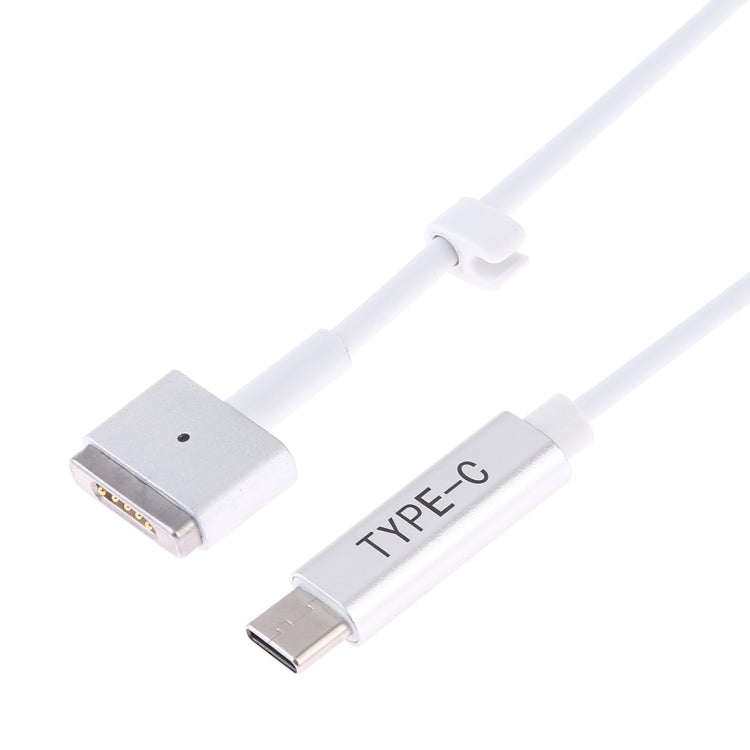85W 5 Pin MagSafe 2 to USB-C PD Charging Cable with T-Shaped Design (White)