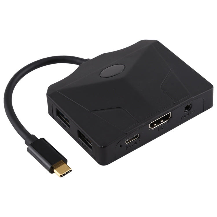 V178B Multi-function HUB Adapter for USB-C Mobile Phones