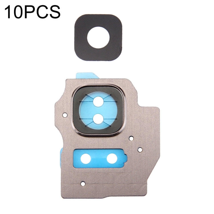 10 Pieces Camera Lens Cover for Galaxy S8+ / G955 (Gold)