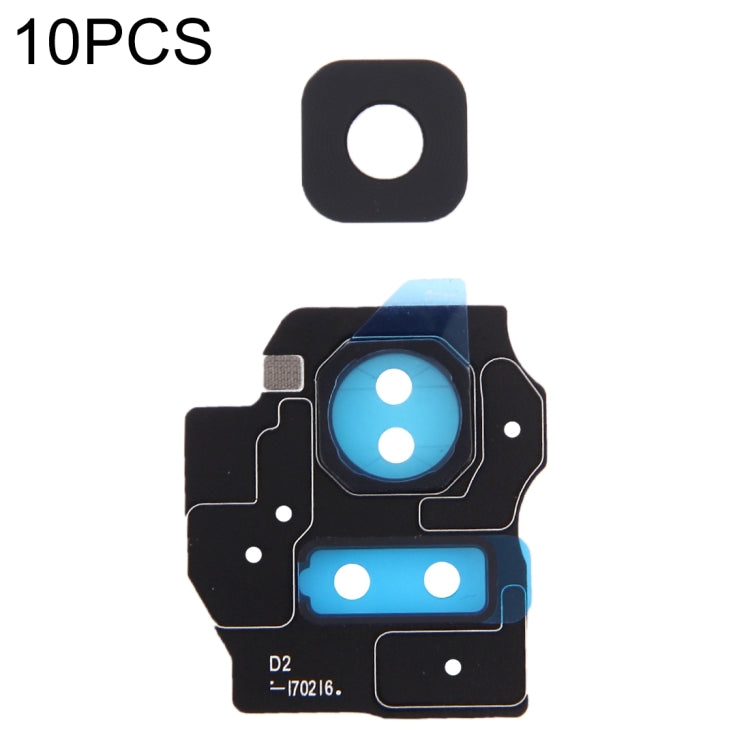 High-Quality 10 PCS Camera Lens Cover for Samsung S8+ / G955 (Black)