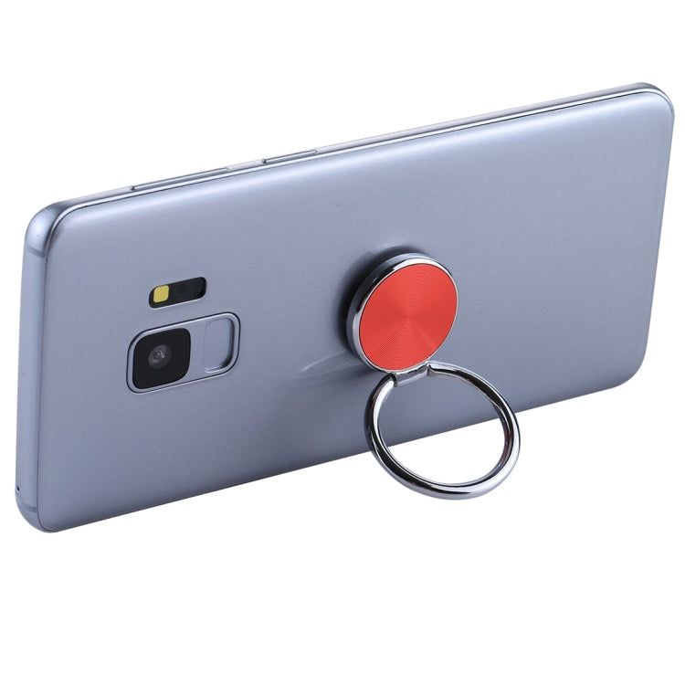 Red Universal CD Pattern Metal Mobile Phone Ring Holder