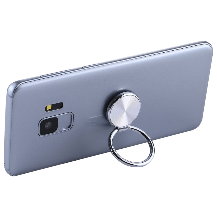 Silver Metal CD Pattern Universal Mobile Phone Ring Holder