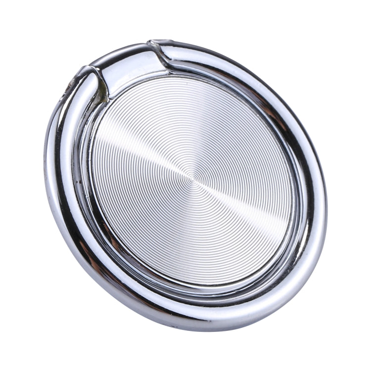 Silver Metal CD Pattern Universal Mobile Phone Ring Holder