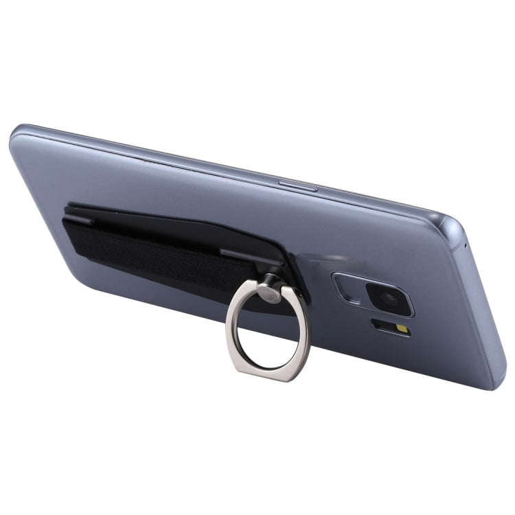 Sleek Black Universal Durable Finger Ring Phone Holder Sling Grip Anti-slip Stand