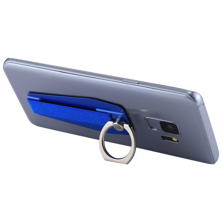 Blue Universal Durable Finger Ring Phone Holder Sling Grip Anti-slip Stand