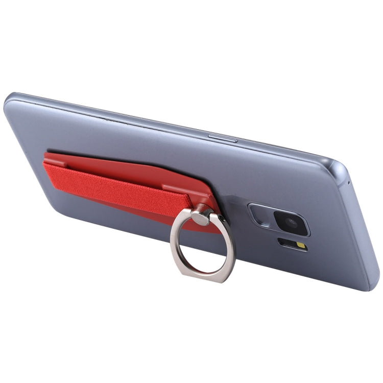 Secure Grip Red Finger Ring Phone Holder stand