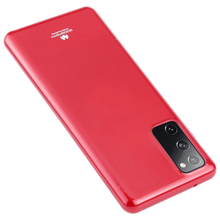 GOOSPERY JELLY Full Coverage Soft Case for Samsung Galaxy S20 FE (Rose Red)