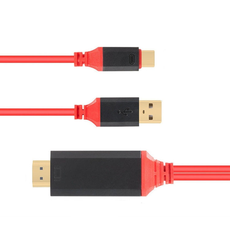 2m 2-in-1 USB-C / Type-C + USB Power Supply to 4K x 2K Ultra HD HDMI Video Cable