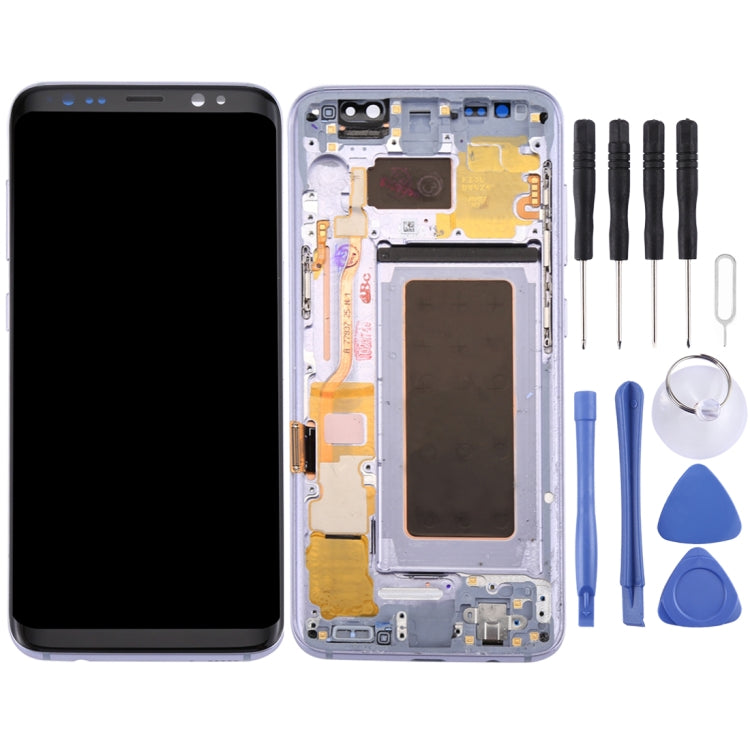 LCD Screen + Touch Panel with Frame for Samsung Galaxy S8 - Grey