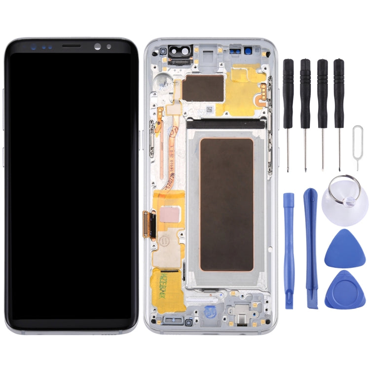 LCD Screen + Touch Panel Assembly for Samsung Galaxy S8 - Silver
