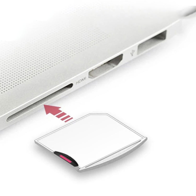 White Micro SD/TF Card to SD Adapter for MacBook Air/Pro, Supports up to 512GB