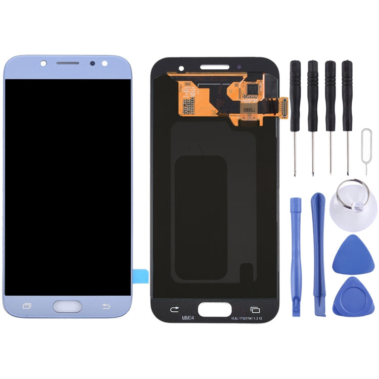 LCD Screen and Touch Screen Digitizer Assembly for Galaxy J7 (2017)/ J7 Pro, J730F/DS, J730FM/DS (Blue)