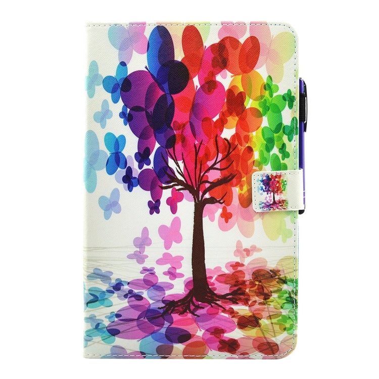 Butterfly Tree Pattern Leather Case for Samsung Galaxy Tab A 10.1 (2016) / T580 with Multi-Functional Design