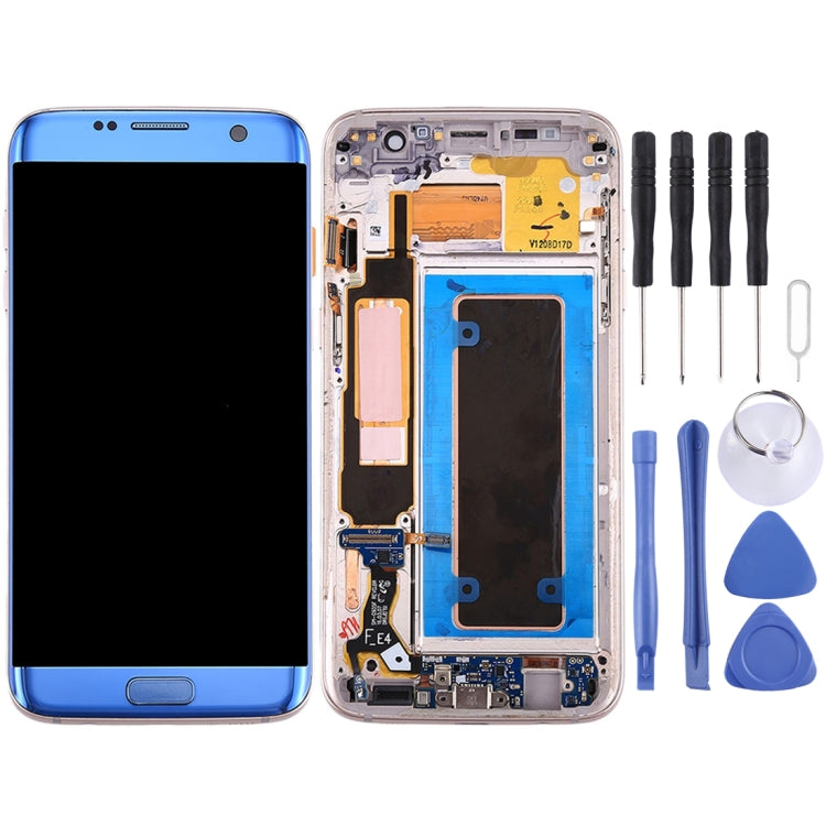 Full Assembly LCD Screen and Digitizer Replacement for Galaxy S7 Edge / G935A (Blue)