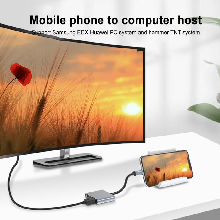 2 in 1 Multifunction USB-C Docking Station with Dual HDMI Ports (Grey)