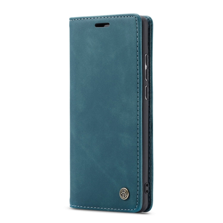 Retro Frosted Leather Case with Card Slot & Stand for Galaxy A20/A30 (Blue)