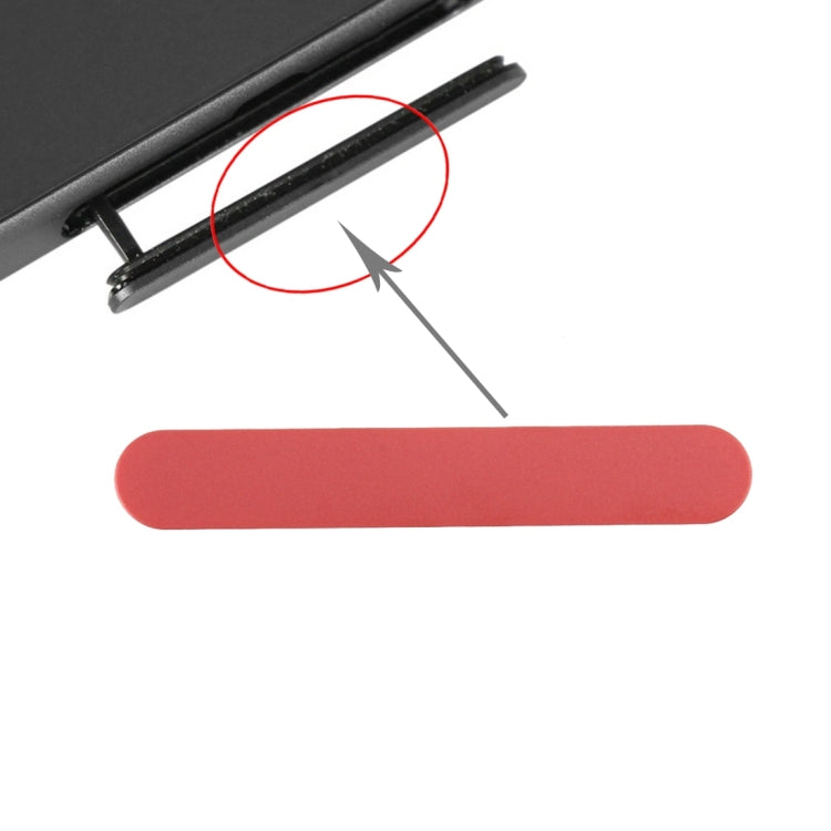Red Compact Card Slot Port Dust Plug for Sony Xperia Z5 - Protect Your Phone's Card Slot