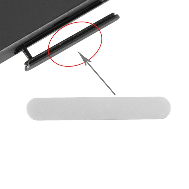 Silver Compact Card Slot Port Dust Plug for Sony Xperia Z5