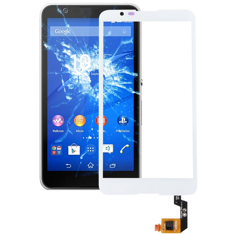 Sleek and Durable White Touch Panel Replacement for Sony Xperia E4