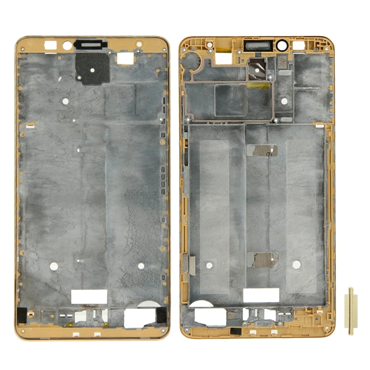 Front Housing LCD Frame Bezel Plate Replacement for Huawei Ascend Mate 7 (Gold)