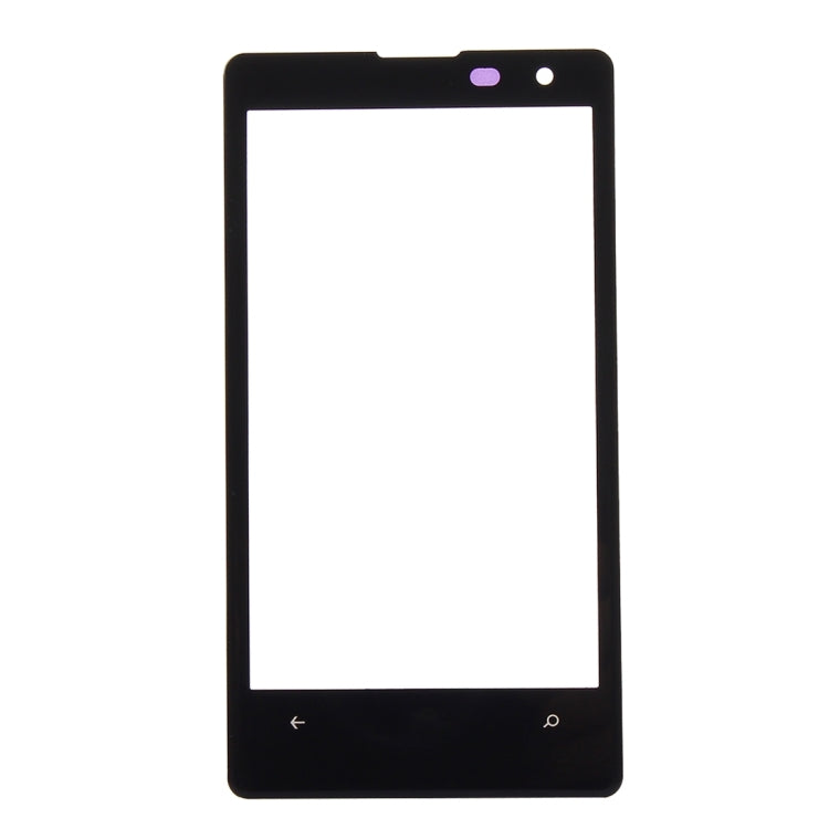 Front Screen Outer Glass Lens Replacement for Nokia Lumia 1020(Black)