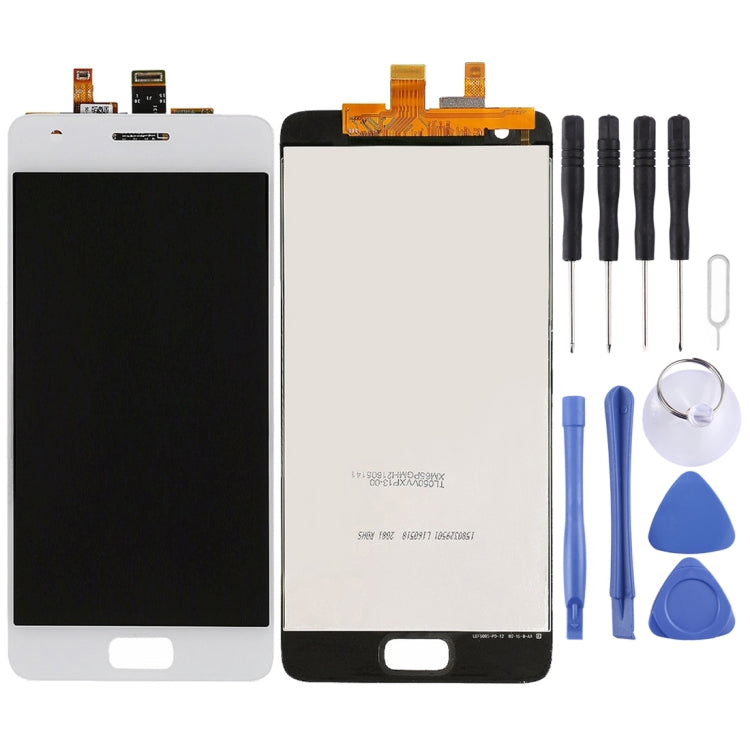 White LCD Screen and Touch Panel Digitizer Assembly for Lenovo ZUK Z2