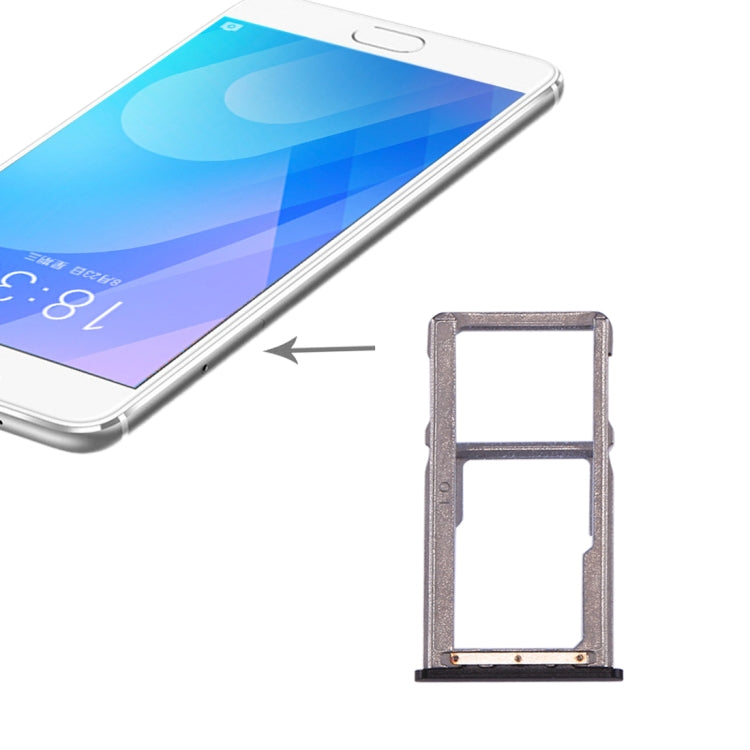 Replacement SIM Card Tray for Meizu M6 Note - Black
